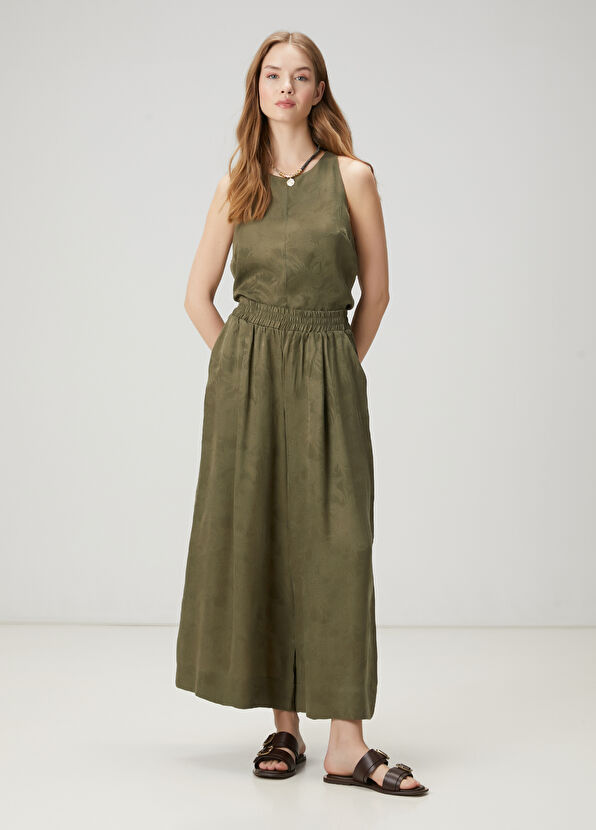 Beymen Club Khaki Jacquard Blouse - 1